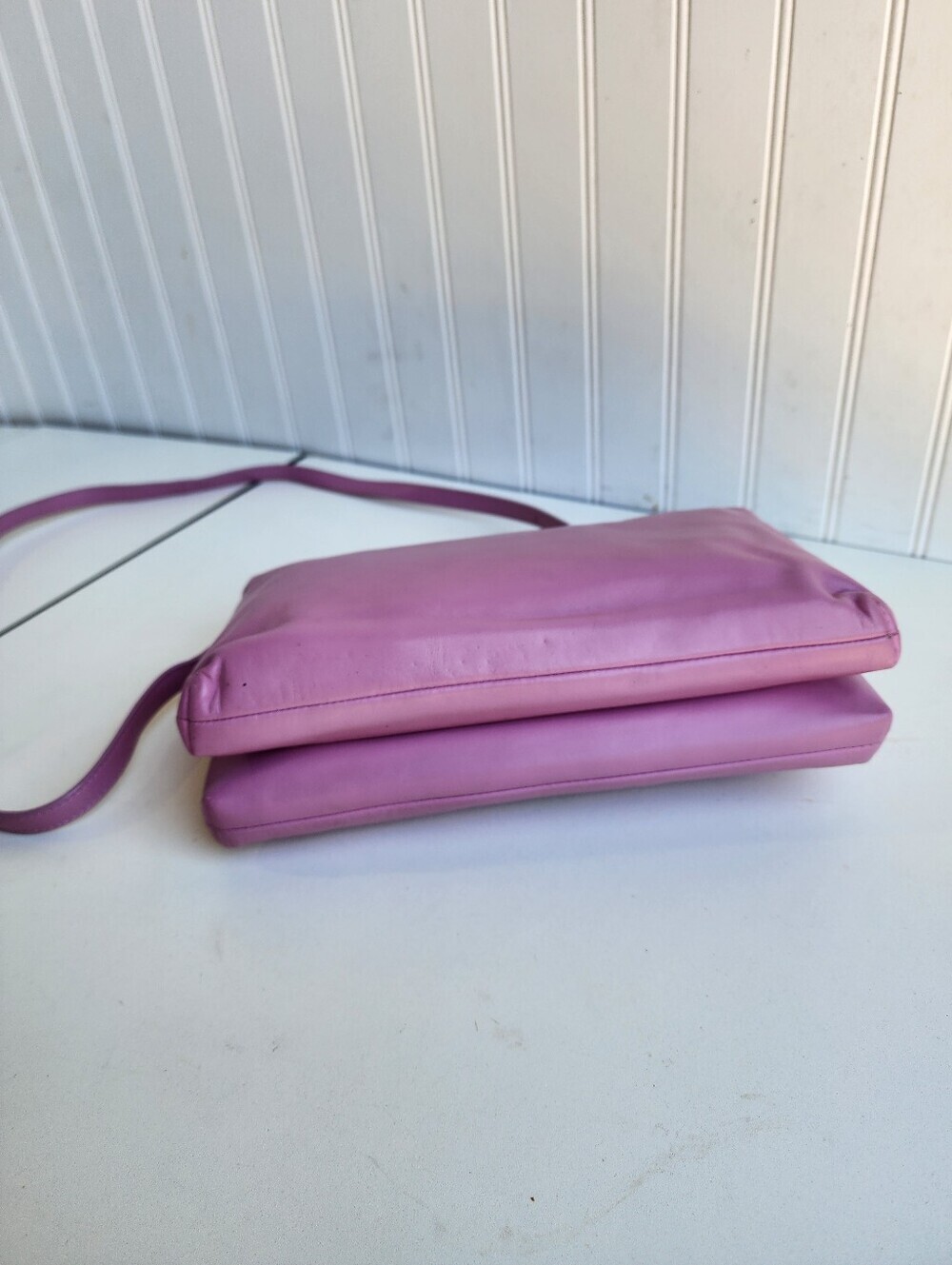 Coach Crosby Crossbody Bag Double Zip Pink Calf Leather 10"x6" - Picture 10 of 16